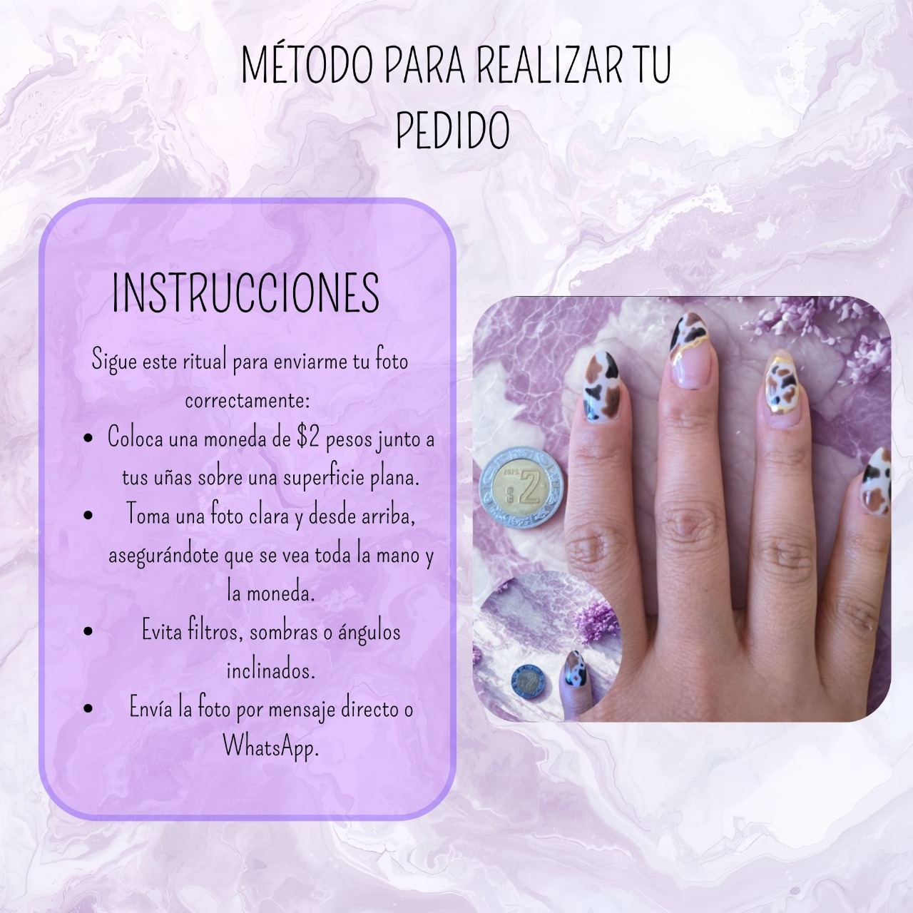 Guía de medición de uñas